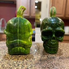 Large Skull pumpkin mold front side only (2 pcs ) – slingfisher